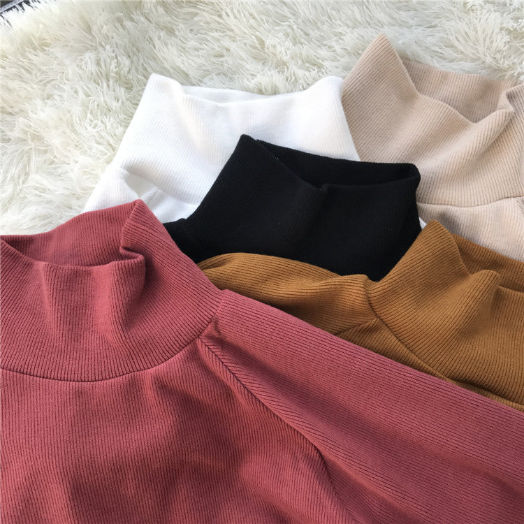 Pull Col Roulé Décontracté – Style Coréen et Élégance Sans Effort