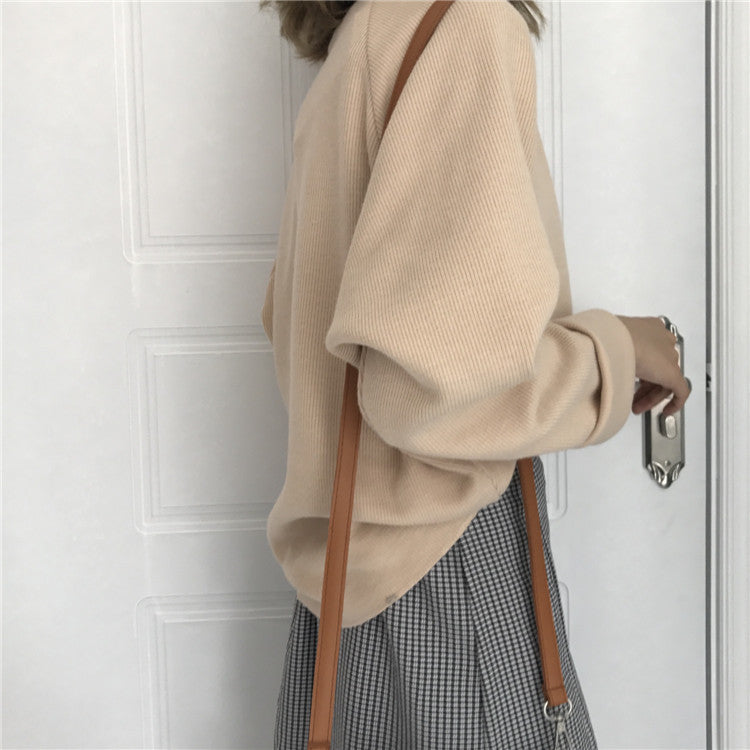 Pull Col Roulé Décontracté – Style Coréen et Élégance Sans Effort